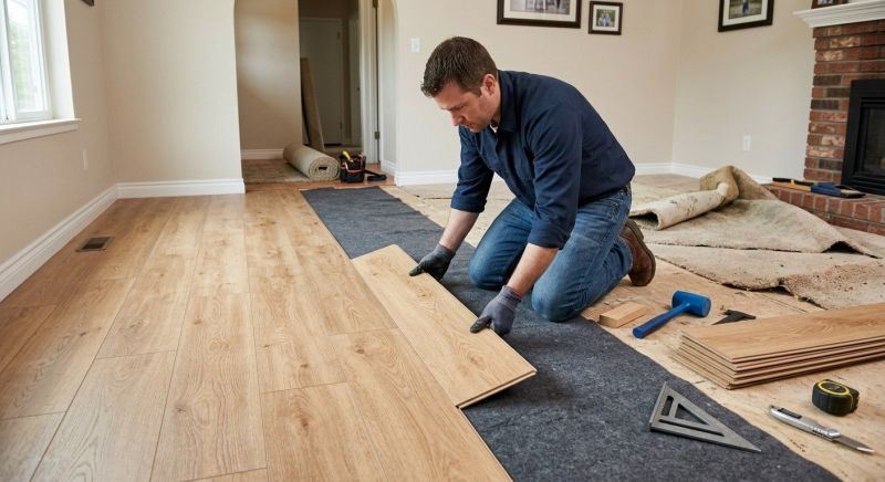 Laminate Floor Remodeling in Taunton, MA