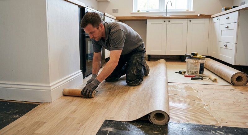 Sheet Linoleum Installation in Middleboro, MA