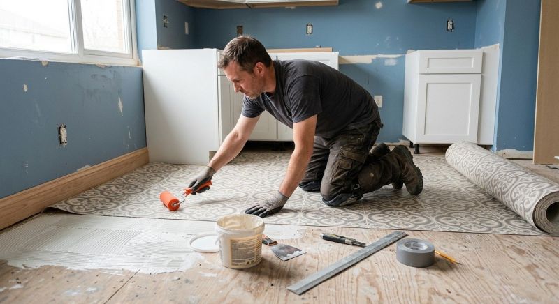 Sheet Linoleum Installation in Middleboro, MA
